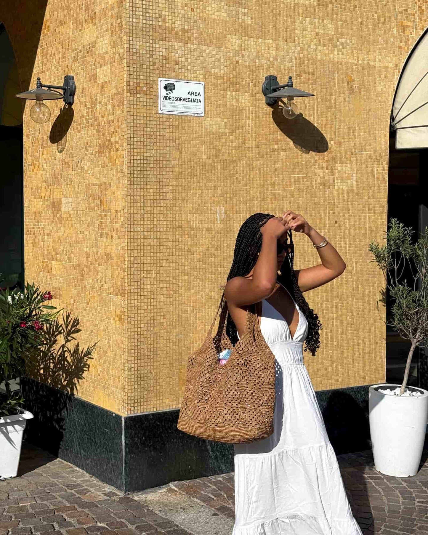 ZOMA - Raffia Tote Light Linen 