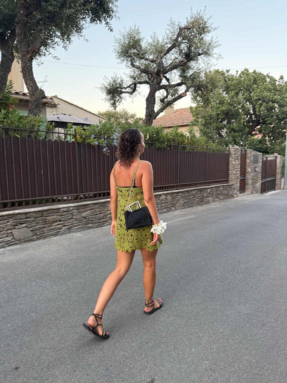 HALO - Black Raffia Mini Bag